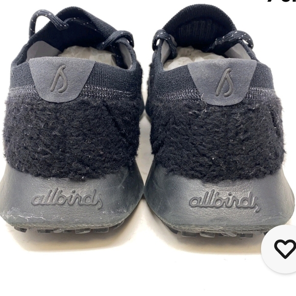 Allbirds Black Wool Dasher 2 Fluff Sneaker NWOT - Picture 3 of 5